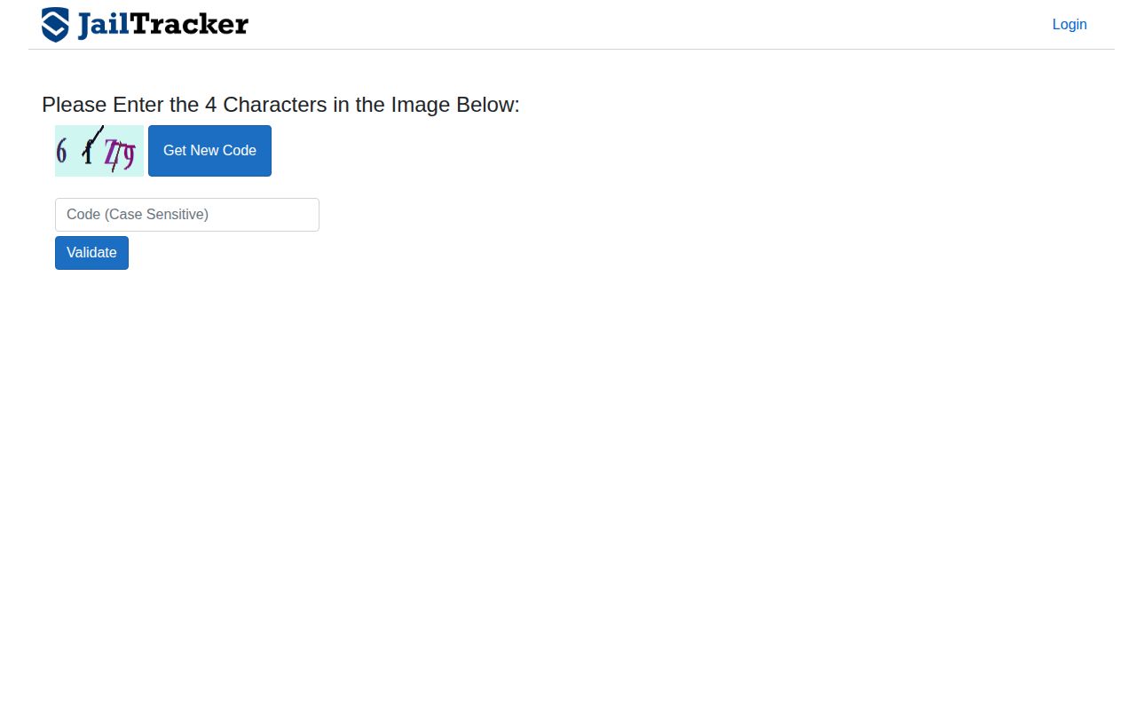 Official Webster County JailTracker current custody interface